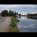 Der Rhein-Rhône-Kanal auf der Höhe von Straßburg